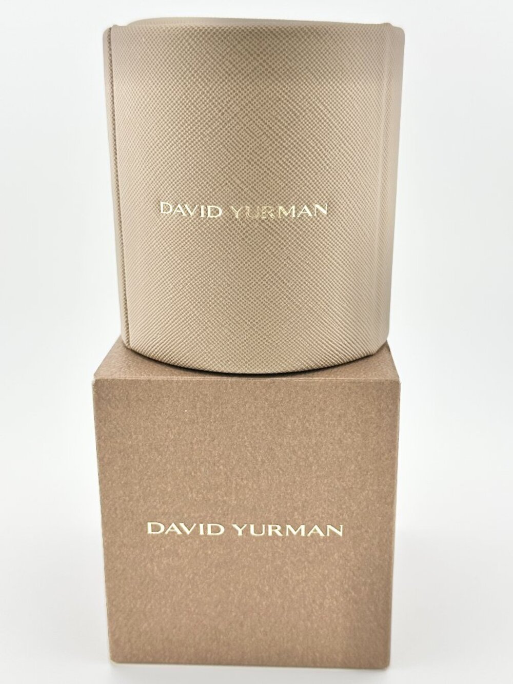 NEW IN BOX David Yurman Leather Round Jewelry Organizer RARE - 2025 EXCLUSIVE